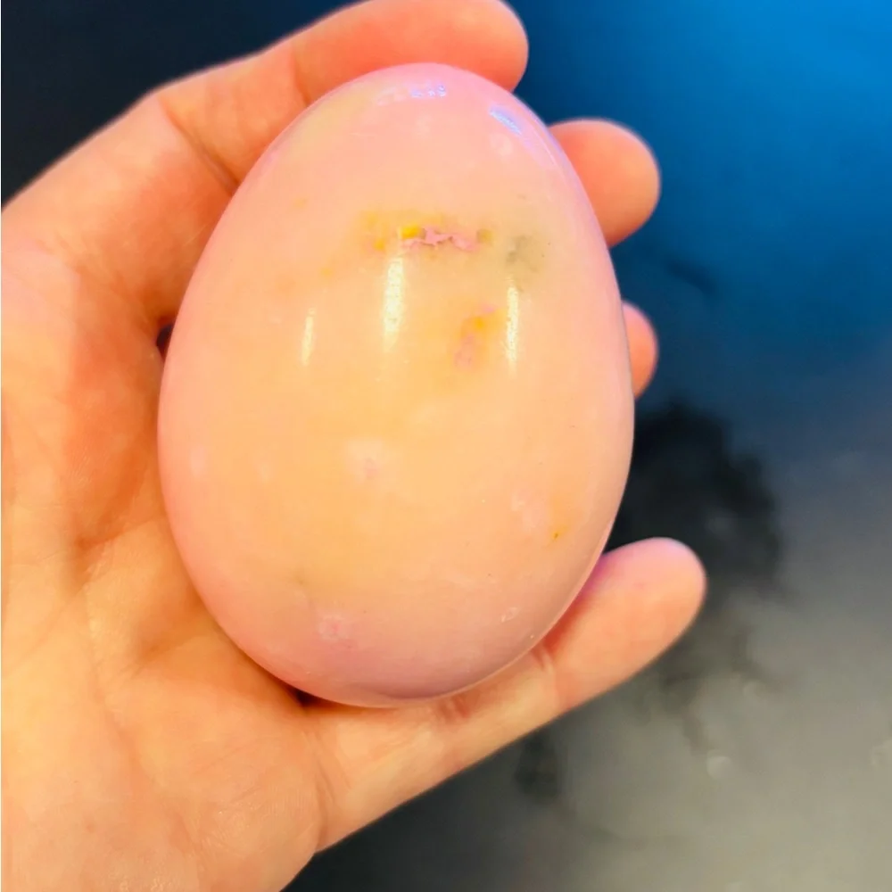 Vintage Italian alabaster stone eggs set of 7